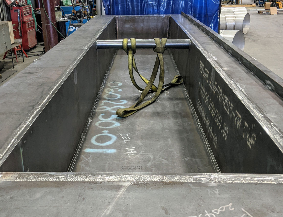 carbon steel Dip Tank in progress,