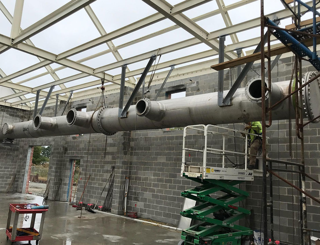 Wastewater Aeration Piping