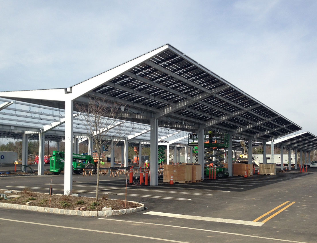 Structural Steel Custom Solar Canopy