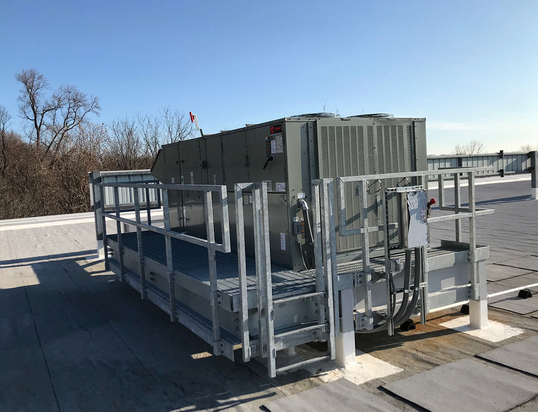 Roof Dunnage with Air Handler
