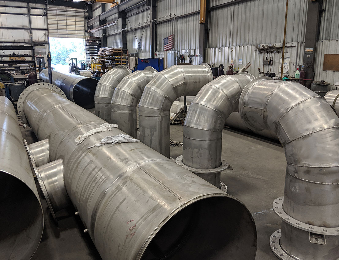 Assembled Carbon Steel Water and Waste Water piping