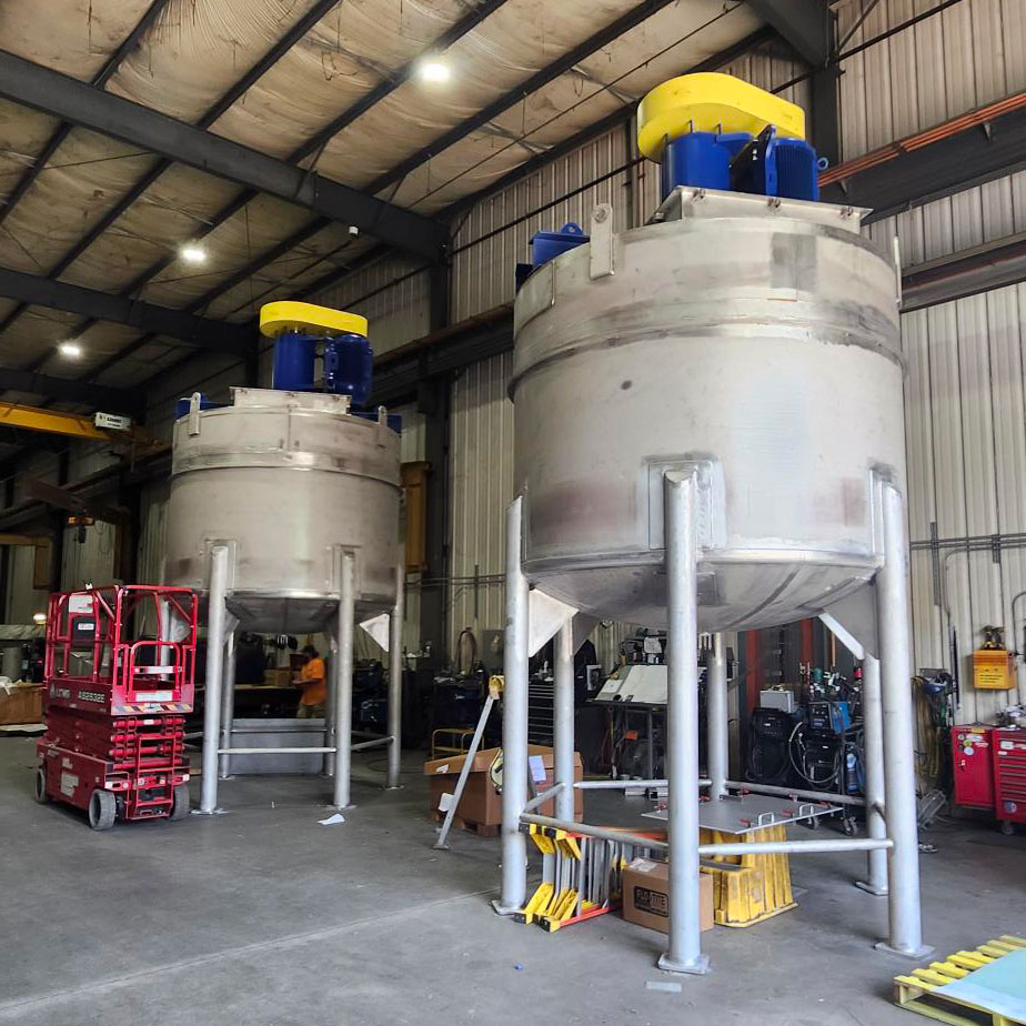 Custom Stainless Steel Tanks manufactured by SWF Industrial for Benjamin Moore